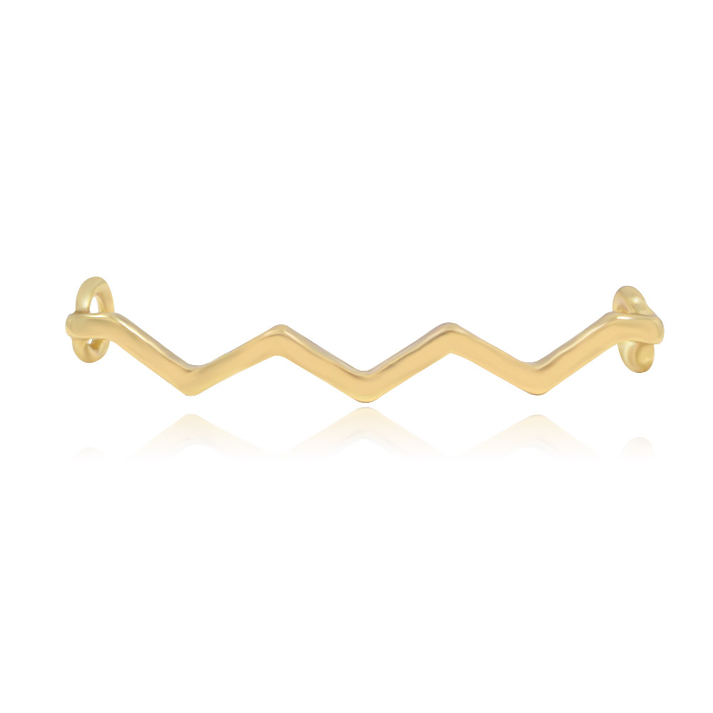 Wholesale Charms: Metal Wave Shoelace Charms